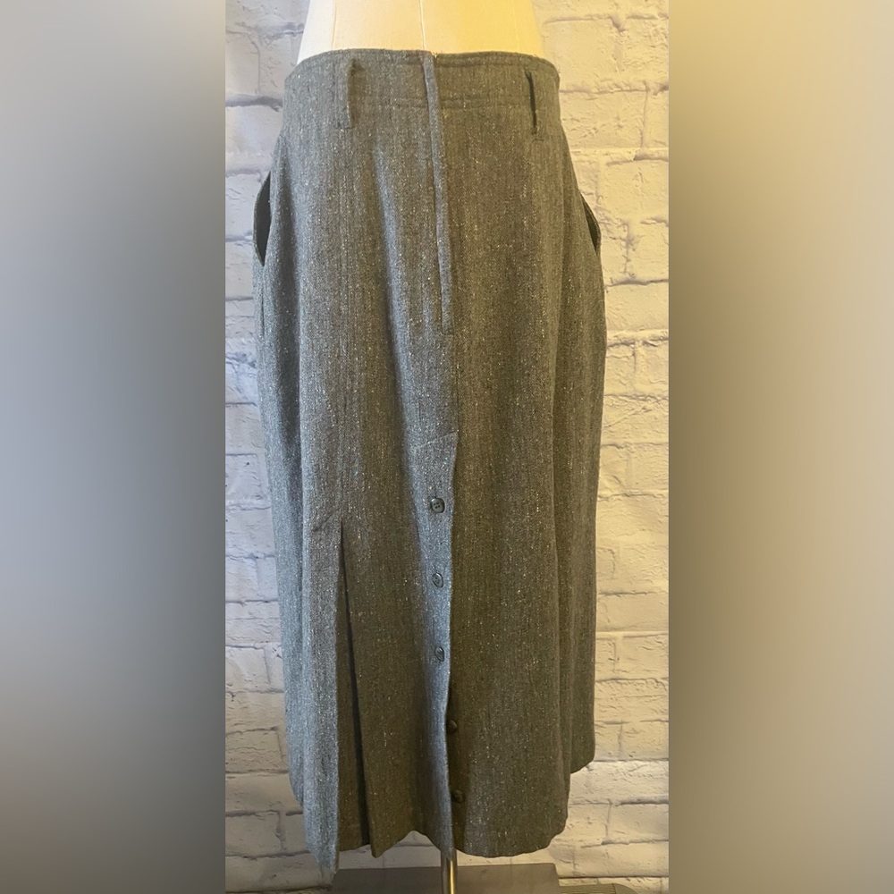 TOGETHER Women’s 2 PC Suit Gray Speckled Wool Blend Tweed  Size 14 - Picture 14 of 16